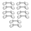 10pcs Boat Sailing Double End Snap Hook Trigger Clips Key Holder 9 x 2cm