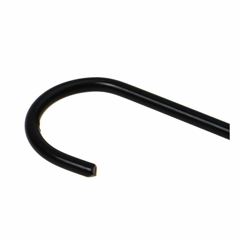 1 x 3" S-Shape Metal Hook---Black Y6U3