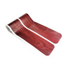 4pcs Wood Grain Car Door Sill Anti Kick Stickers PVC Door Decals (Red)