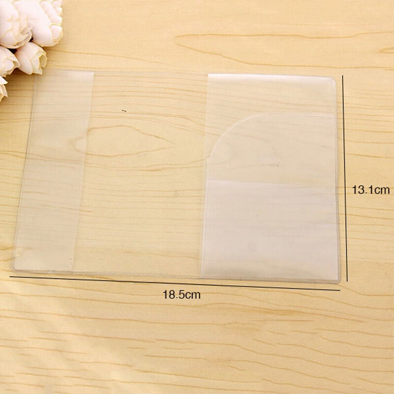 Transparent Passport Cover Holder Case Organizer ID Card Travel Protector OZ