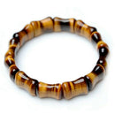 Tiger Eyes Natural Stone Bracelets Lucky for Women Men Bamboo Hand Row Ener