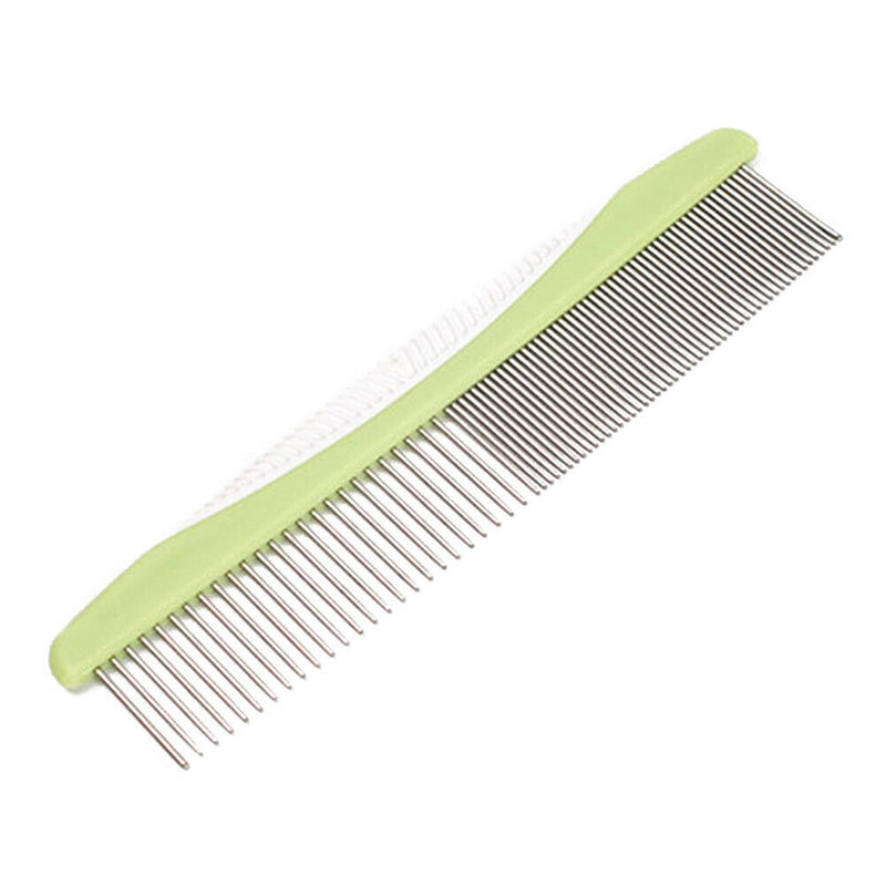 Stainless Steel Teeth Styling Home Dog Comb Single Row Removes Tangles Knots