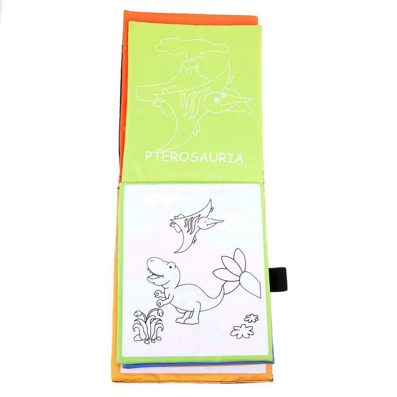 Colorful Drawing Cloth Book Kids Puzzle Water Painting Animal Story Book