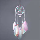 Pink Dream Catcher Feathers Home Car Wall Hanging Decoration Ornament Craft