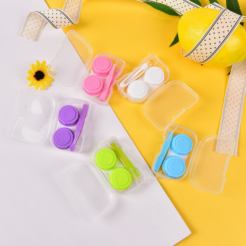 Mini Transparent Clear Portable Contact Lens Case Storage Box Holder Contai Cy