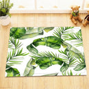 Tropical Plants Waterproof Shower Curtain Bathroom Shower Curtain Leaves Pr