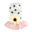 Set of 2 Cotton Puppy Dog Dress, Thin Cute Floral Princess Tutu Skirt for Small