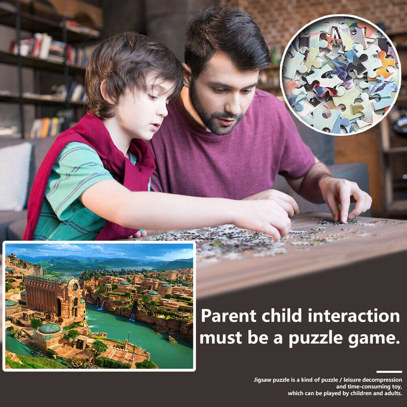 1000pcs DIY Paper Jigsaw Emerald City Puzzle Toys Educational Picture Decor