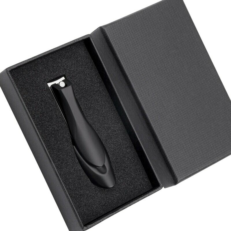 Nail Clipper with Catcher - Stainless Steel Curved Fingernail and Toenail C M2Y5