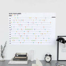 2020 Year Planner Paper Daily Plan Wall Calendar Stickers for Office School Intr