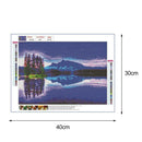 5D DIY Full Drill Diamond Painting Purple Quiet Lake Cross Stitch Embroider
