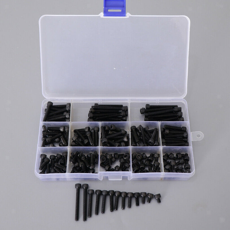 Black-force 12.9 Screw Alloy Level Hexagon Steel Plug Head Cap Screws Series Set