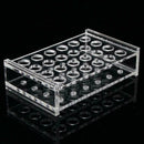 24 Holes Test Tube Rack Testing Tubes Holder Storage Safe Supplies Lab Plas R8V9