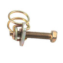 50pcs M12 Double Wire Hose Clamp Zinc Coating Adjustable Pipe Clip Fastener