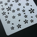 Sakura Pattern Theme Hollow Ruler Template DIY Photo Album Drawing Tool