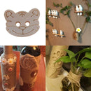 100pcs Wooden Tiger Button Kids Clothes Cartoon DIY Home Sewing Accessories