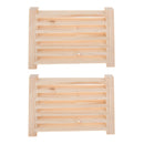 2 Pieces Wooden Sauna Air Vent Ventilation Louver Grille for Sauna Club Hot Tub