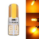 4pcs T10 LED Bulbs Amber Yellow 194 168 W5W Wedge Lamp 3030 8SMD Interior Lights