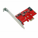 1X(M.2 Pci-E Ssd To Pci-E 3.0 X1 And M.2 Sata Ssd To Sata Iii Adapter Card
