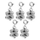 5 Sets Diamante Lobster Clasp Claw Clasp Magnet Clasp For Jewelry Making