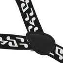 Black & White Music Notes - Funky Trendy Unisex Suspender Braces One Size f