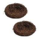 2x 12cm Wild Grass Nest Bird Nest House Handmade Vine Nature for Candy Eggs