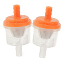 2 Pieces Plastic Universal Motorcycle Inline Fuel Filter for Scooter Repair