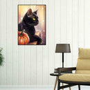 5D DIY Full Drill Diamond Painting Black Cat Cross Stitch Embroidery Mosaic