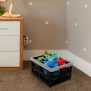 16-Liter Folding Crates Storage, Collapsible Container Plastic, Set of 1