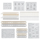 Earring Silicone Molds Kit for Beginners DIY Jewelry Making, Earring Mold with