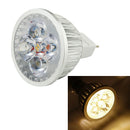 Practical 12V 4W 320LM 3000K 4 LED MR16 Interface Spotlight Lamp Warm White