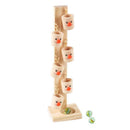 Baby Clown Pattern Wooden Blocks Tree Marble Ball Run Track Game Kids Toys