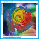 Rainbow Rose Painting 5D DIY Diamond Embroidery Cross Stitch Kit Home Decor