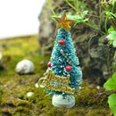 Mini Snow Christmas Tree Decor For Home Supplies Pine Decoration Trees Chri P4X8