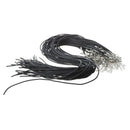 50 x Chains Buckle Necklace Rope Collar Rubber Cord 1.5 mm TOP