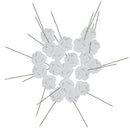 20pcs foam Real Touch Flowers Bouquets Rose Bridal Wedding Bouquet KC1 Whit