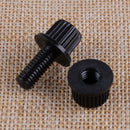 4pcs Universal Car Black Nylon Motorcycle License Plate Fastener Bolts Screws