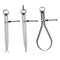 6'' 150mm Set of 3, Inside, Outside and Divider Spring Caliper Sets