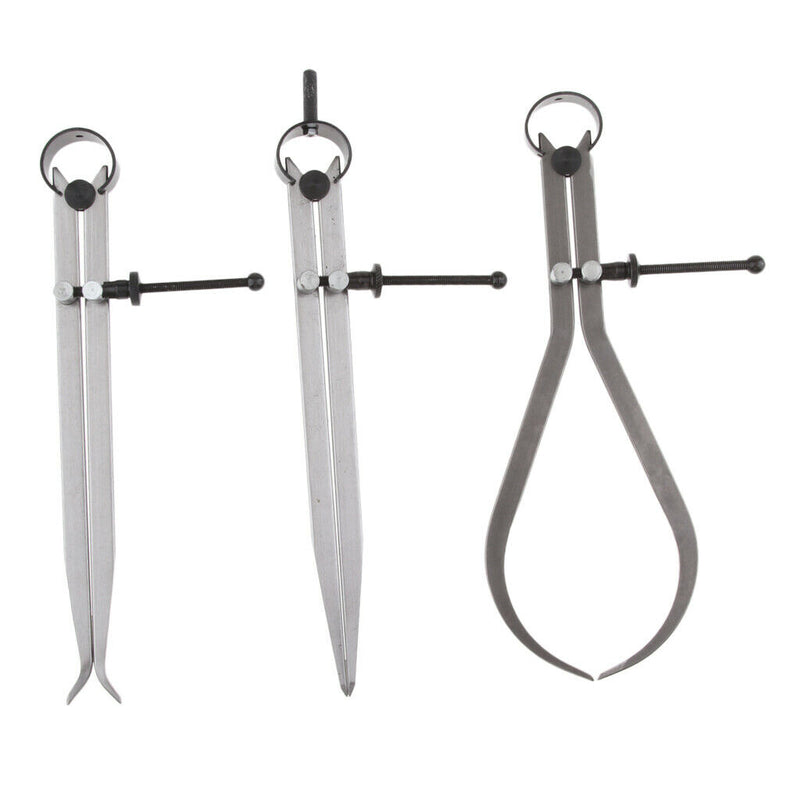 6'' 150mm Set of 3, Inside, Outside and Divider Spring Caliper Sets