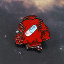 Creative Red Geometric Brooches Capsule Badges Jacket Backpack Decor Gift A