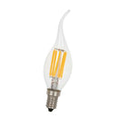 LED Filament Candle Light Bulb For Chandelier Ceiling Light B-Warm White 6W