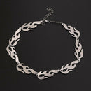 Harajuku Streetwear Alloy Flame Unisex Necklace Punk Accessory Rock Chain C C1L5