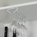 White Wine Glass Holder Hanging Rack Bar Hanger Shelves Decoration Singl MHM