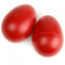 1 Pair Plastic Percussion Musical Egg Maracas Shakers - Red