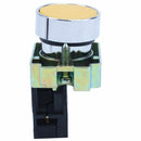 22mm 1 NO N/O Momentary Push Button Switch 600V 10A ZB2-BE101C yellow