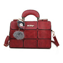 Bag Women Suture Bag Boston Inclined Shoulder Handbags Leather Bag
