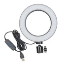 8" Selfie Ring Light for Live Stream/Makeup Desktop Led Camera Ringlight Lamp