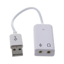 3.5mm Microphone Earphone Socket USB 2.0 Sound Card Speaker Audio Adapter WhZ3H3