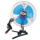 25W 8in Car Truck Oscillating Clip-on Air Fan Strong Wind Cooler (24V)