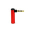 Connector 4 Pole Right Angle Male To Female Stereo Audio Adapter 90 Degree  I7A4